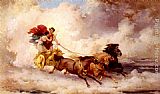 Frederick Arthur Bridgman Apollon Enlevant Cyrene painting